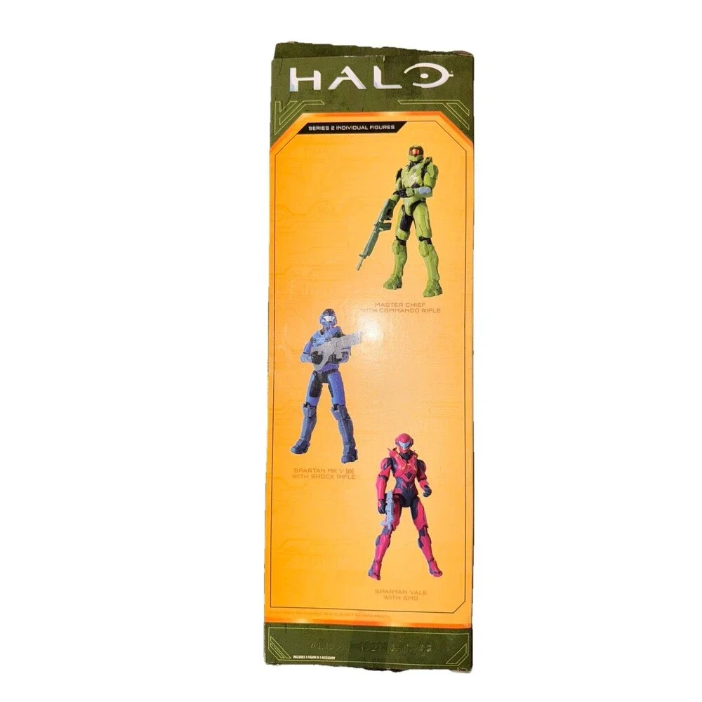 Halo Infinite Spartan Vale Figure Red Armor SMG Action Figure 12” New